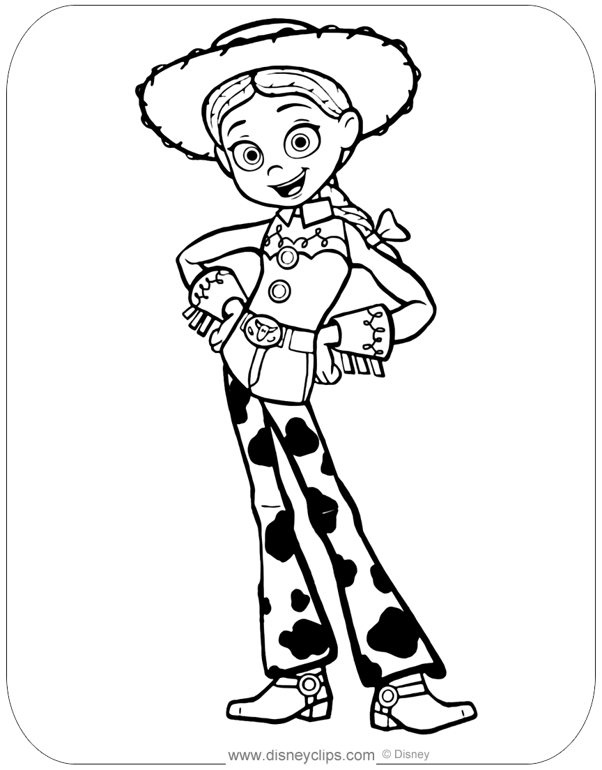 Pin By Enjoy Coloring On Dibujos Toy Story Coloring Pages Jessie Toy ...