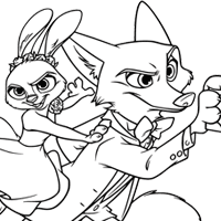 Zootopia 2 coloring page