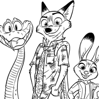 Zootopia 2 coloring page