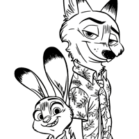 Zootopia 2 coloring page