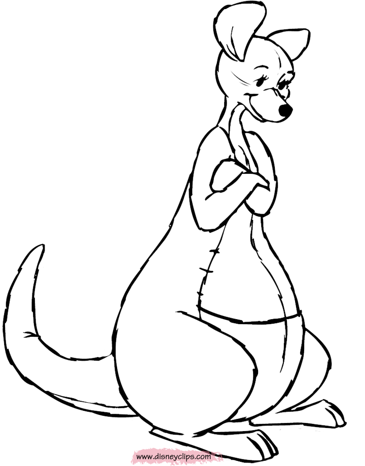 kanga winnie the pooh coloring pages - photo #9