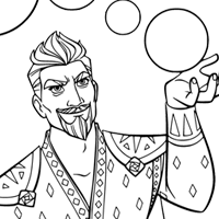 Wish coloring page