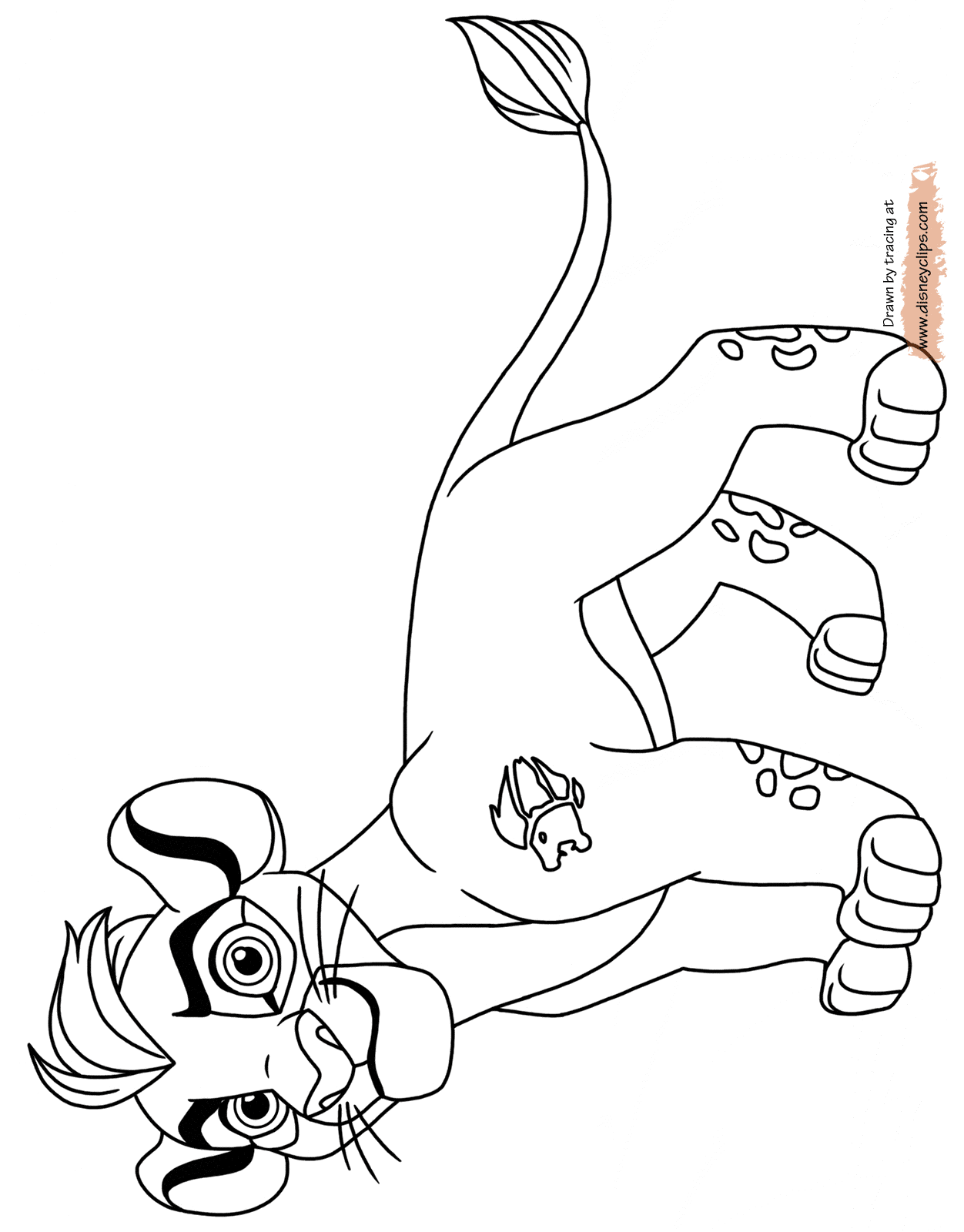 coloring page Kion