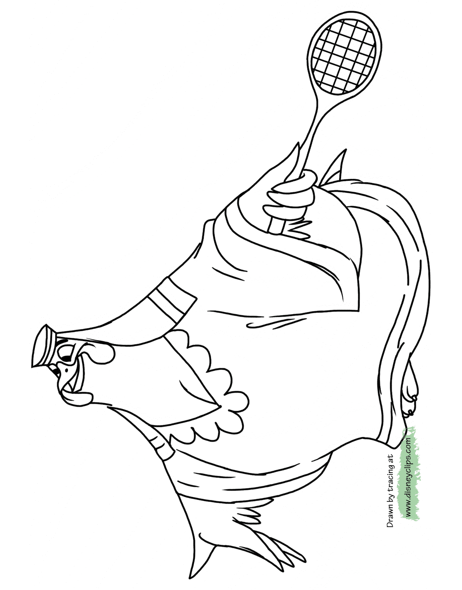 coloring page Lady Kluck