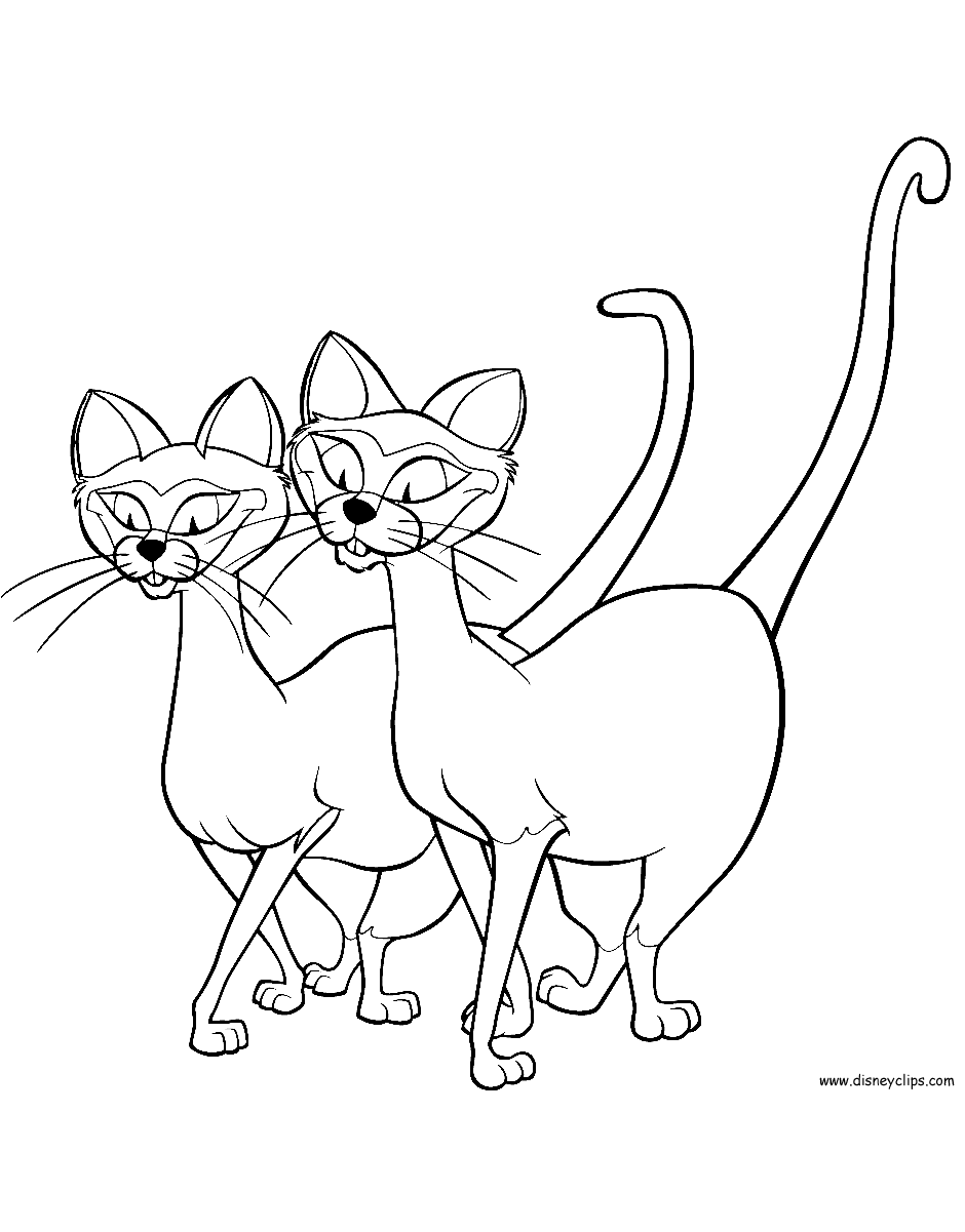 Lady And The Tramp Coloring Pages - Learny Kids