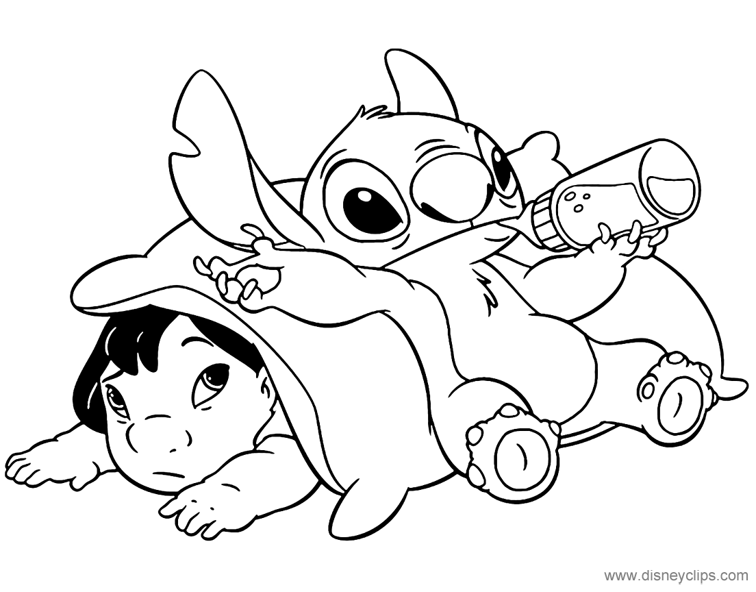 Lilo and Stitch Coloring Pages (2) | Disneyclips.com