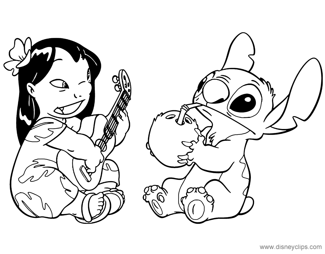 Download Lilo and Stitch Coloring Pages (2) | Disneyclips.com