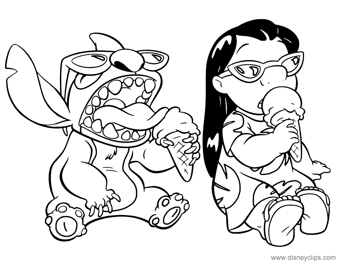 Free Lilo And Stitch Coloring Pages - Free Printable Templates