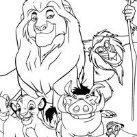 The Lion King coloring page