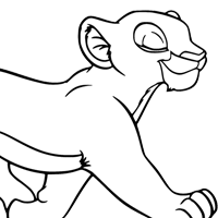 Nala coloring page