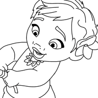 Moana coloring page