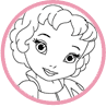 Little Princess Snow White coloring page