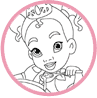 Little Princess Tiana coloring page