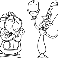 Beauty and the Beast coloring page