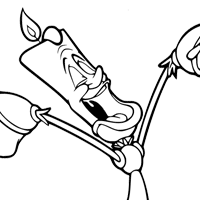 Beauty and the Beast coloring page
