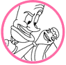 Lumiere and Duster coloring page