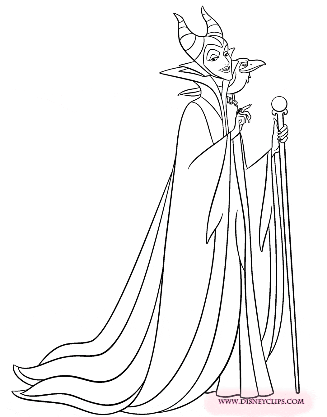 maleficent easy coloring pages - photo #28