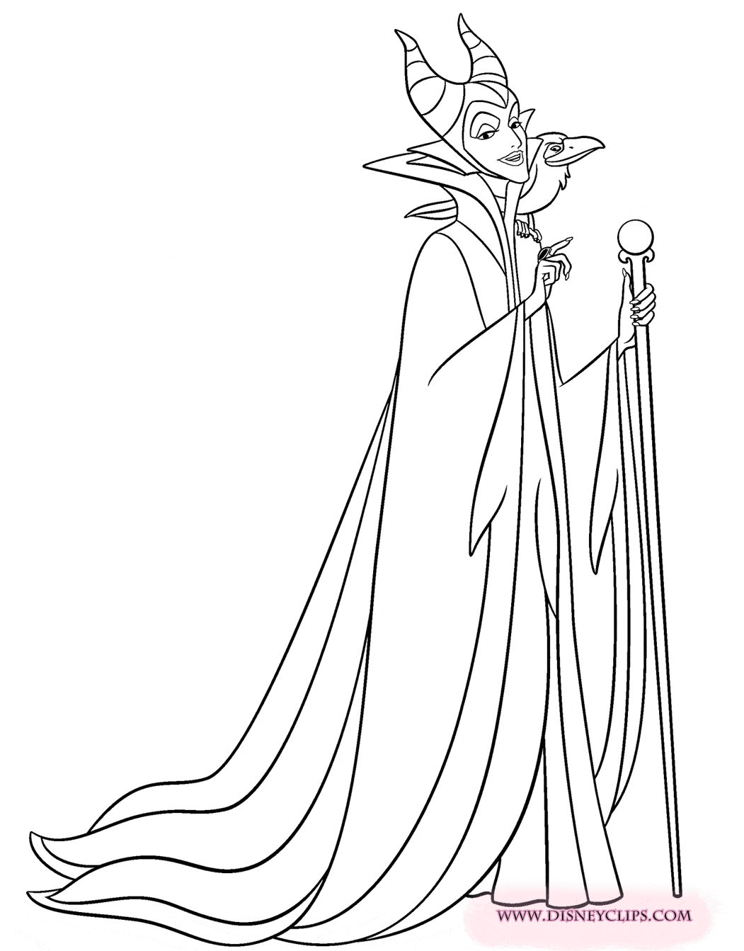 coloring page Maleficent