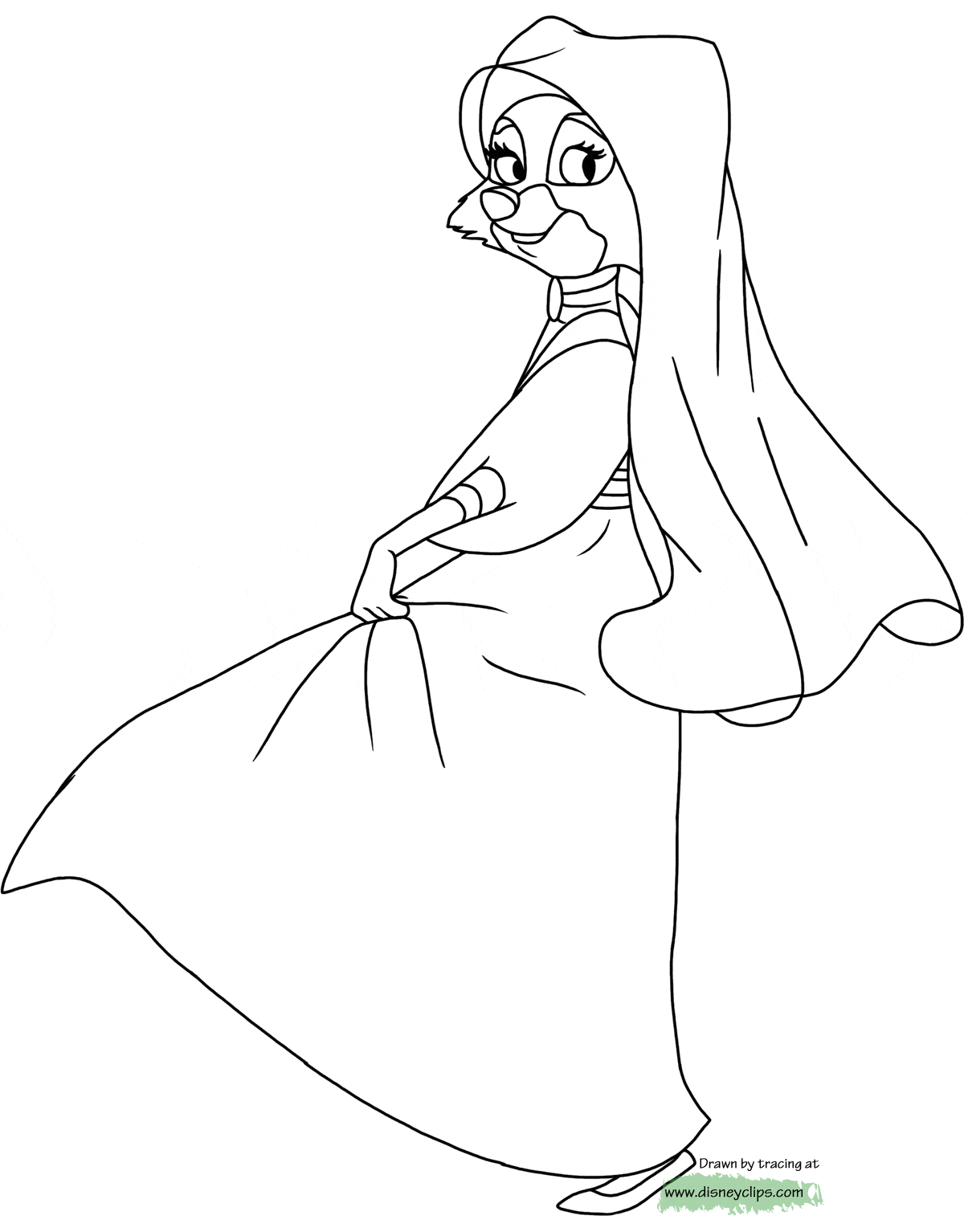 coloring page Maid Marian