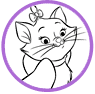 Marie coloring page