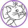 Marie coloring page