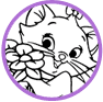 Marie coloring page