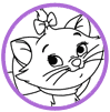 Marie coloring page