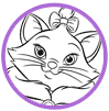 Marie coloring page