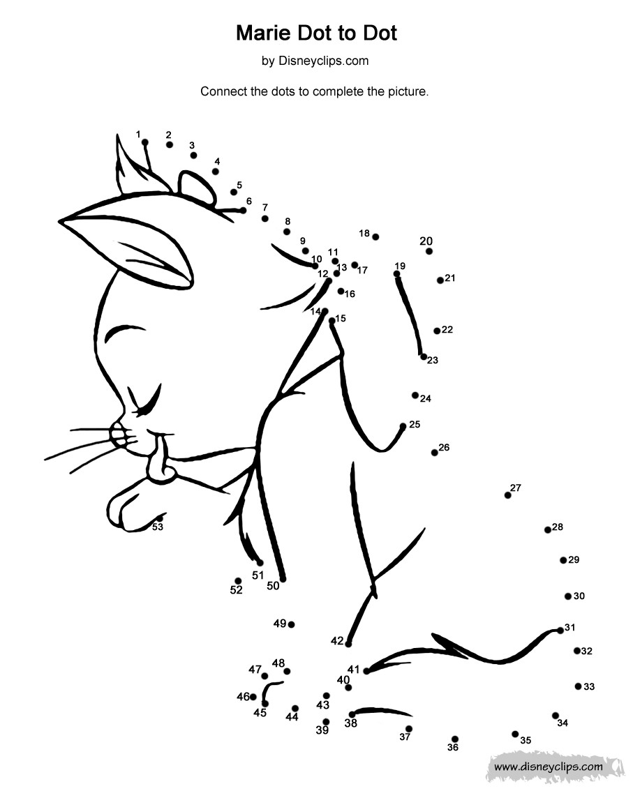 Printable Disney DottoDot Coloring Pages (3)