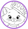 Marie coloring page