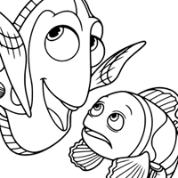 Finding Nemo coloring page