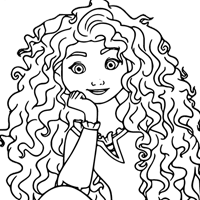 Brave coloring page