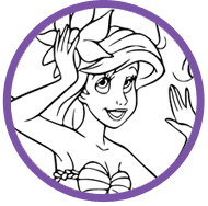 Ariel coloring page