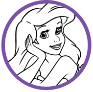 Ariel coloring page