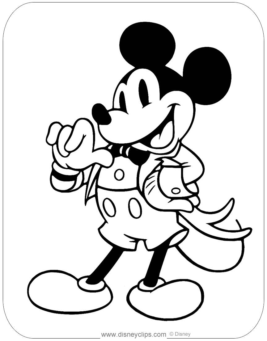Disney's 100th Anniversary Coloring Pages | Disneyclips.com