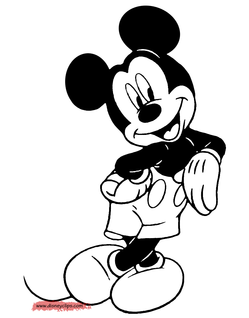 Mickey Mouse Coloring Pages 8 | Disney Coloring Book