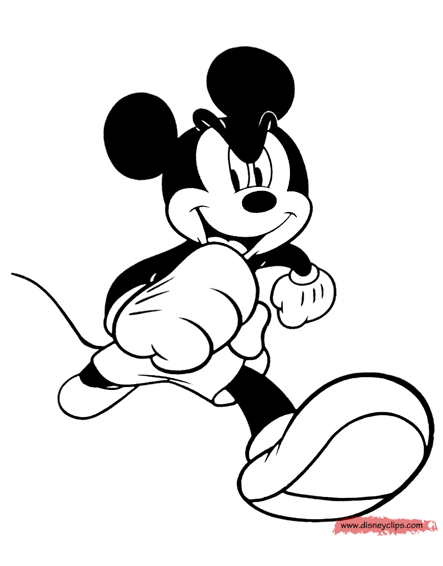 Mickey Mouse Coloring Pages 10 | Disneyclips.com