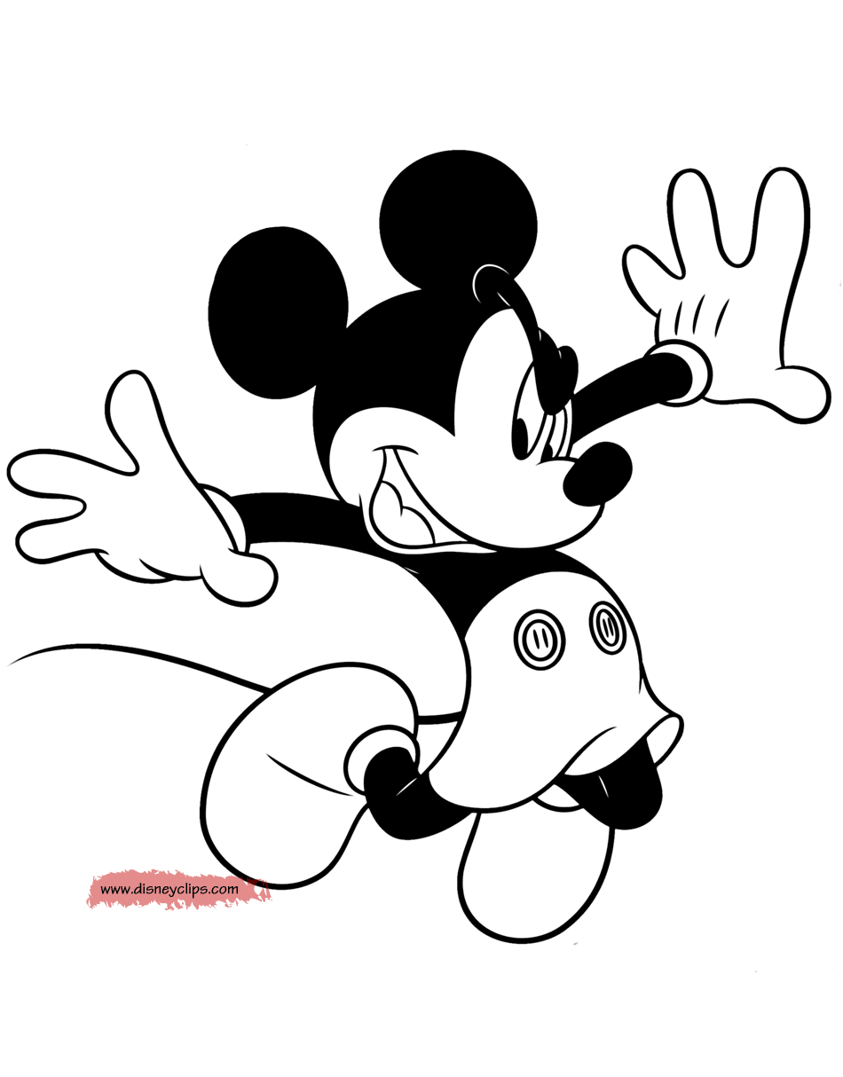 Mickey Mouse Coloring Pages 12 | Disney's World of Wonders