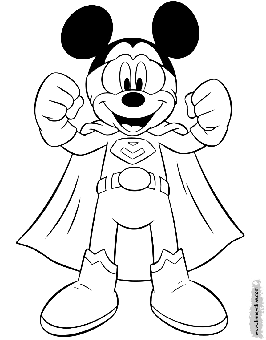 Mickey Mouse Coloring Pages 13 Disney's World of Wonders