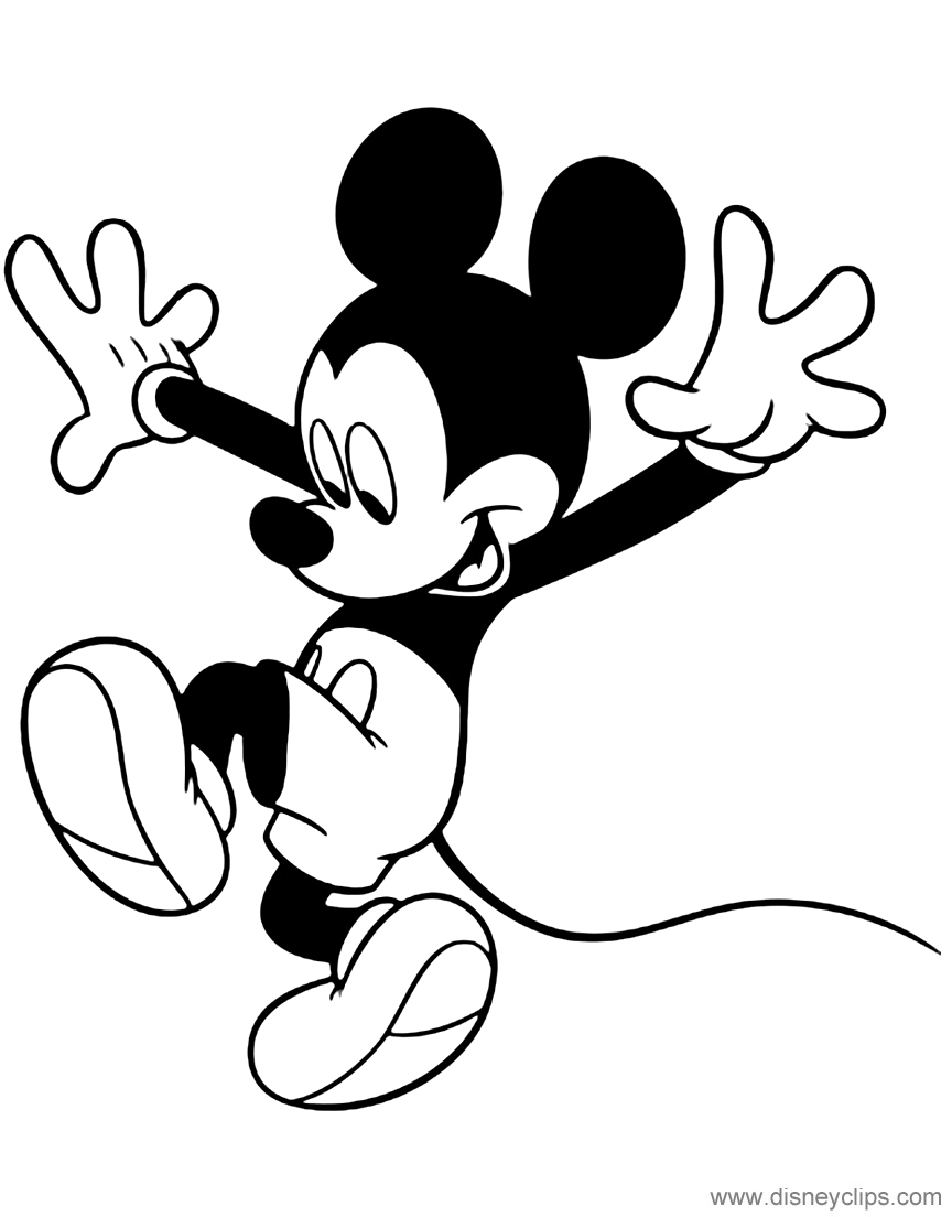 Misc. Mickey Mouse Coloring Pages (2) | Disneyclips.com
