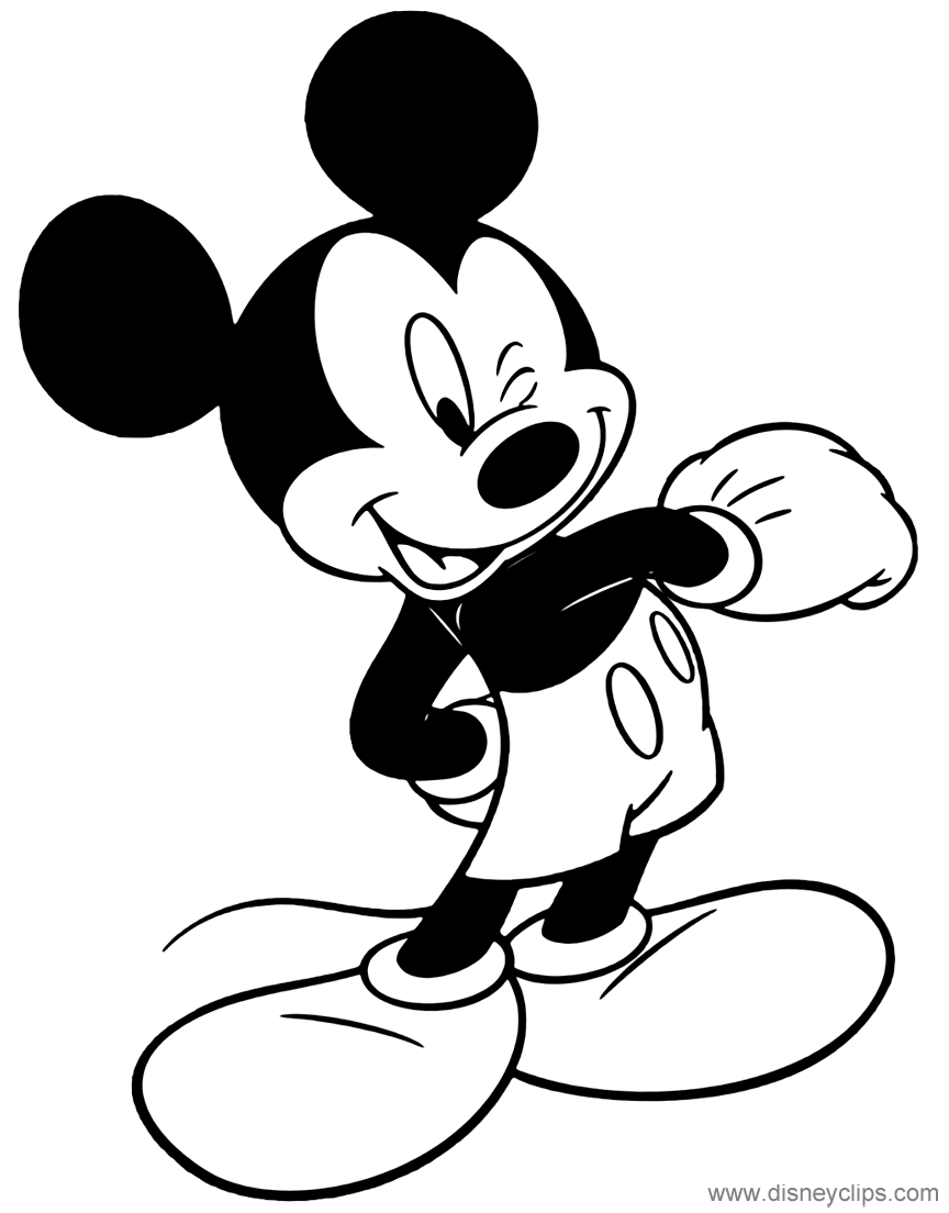 Mickey Mouse Coloring Pages 14 | Disney's World of Wonders