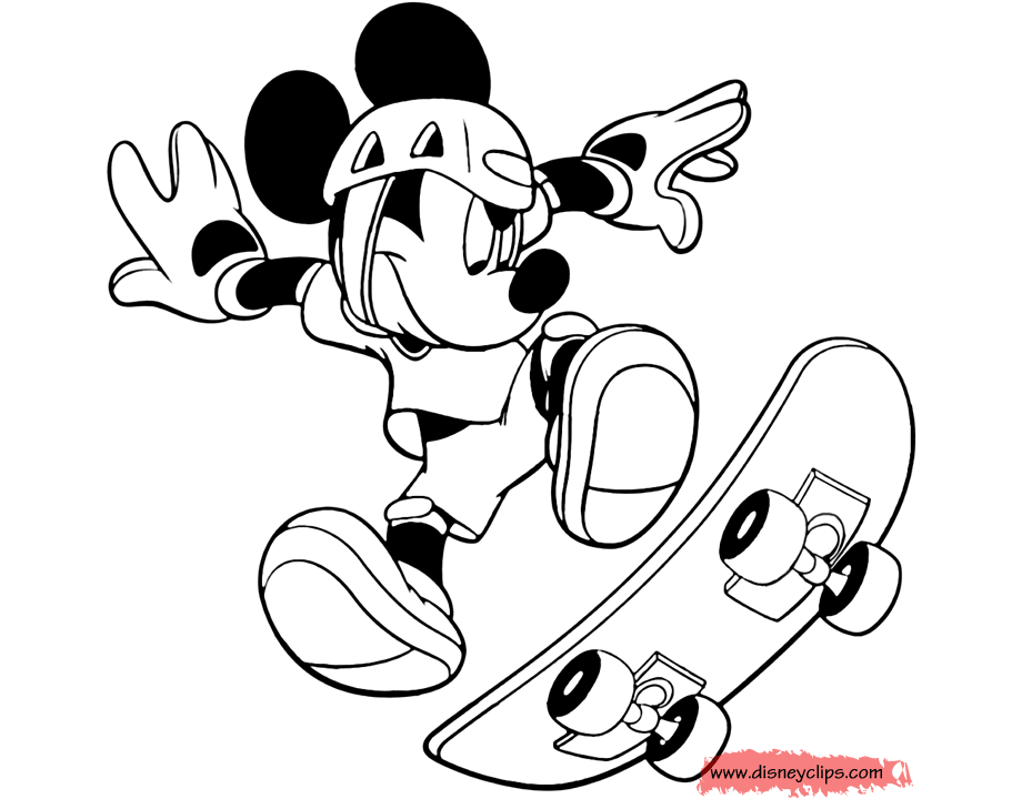 Mickey Mouse Coloring Pages 6 | Disney Coloring Book