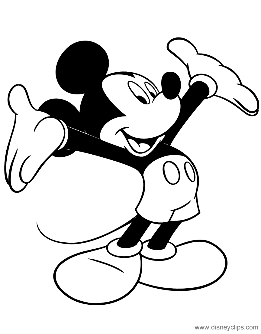 Mickey Mouse Coloring Pages | Disney Coloring Book