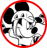 Mickey Mouse skateboarding coloring page