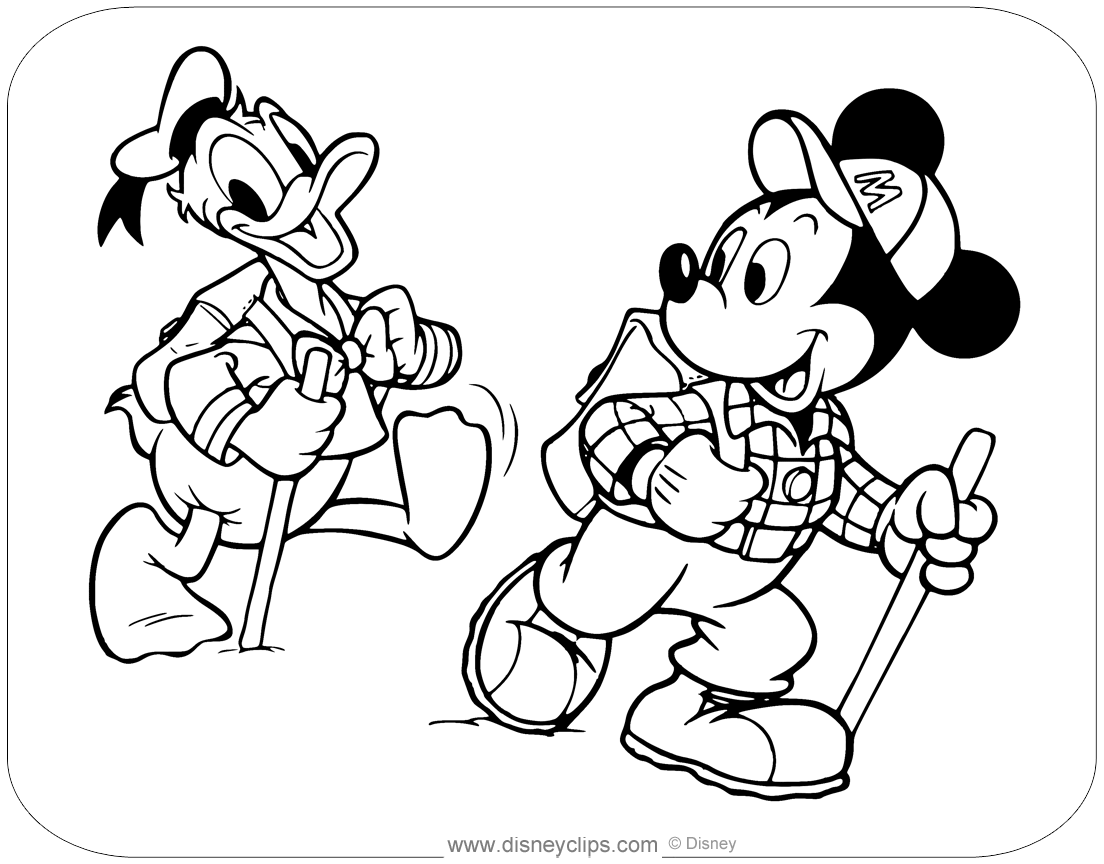 Mickey Mouse & Friends Coloring Pages (5) | Disneyclips.com