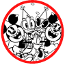 Mickey Mouse and friends coloring page