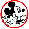 Mickey Mouse jogging coloring page