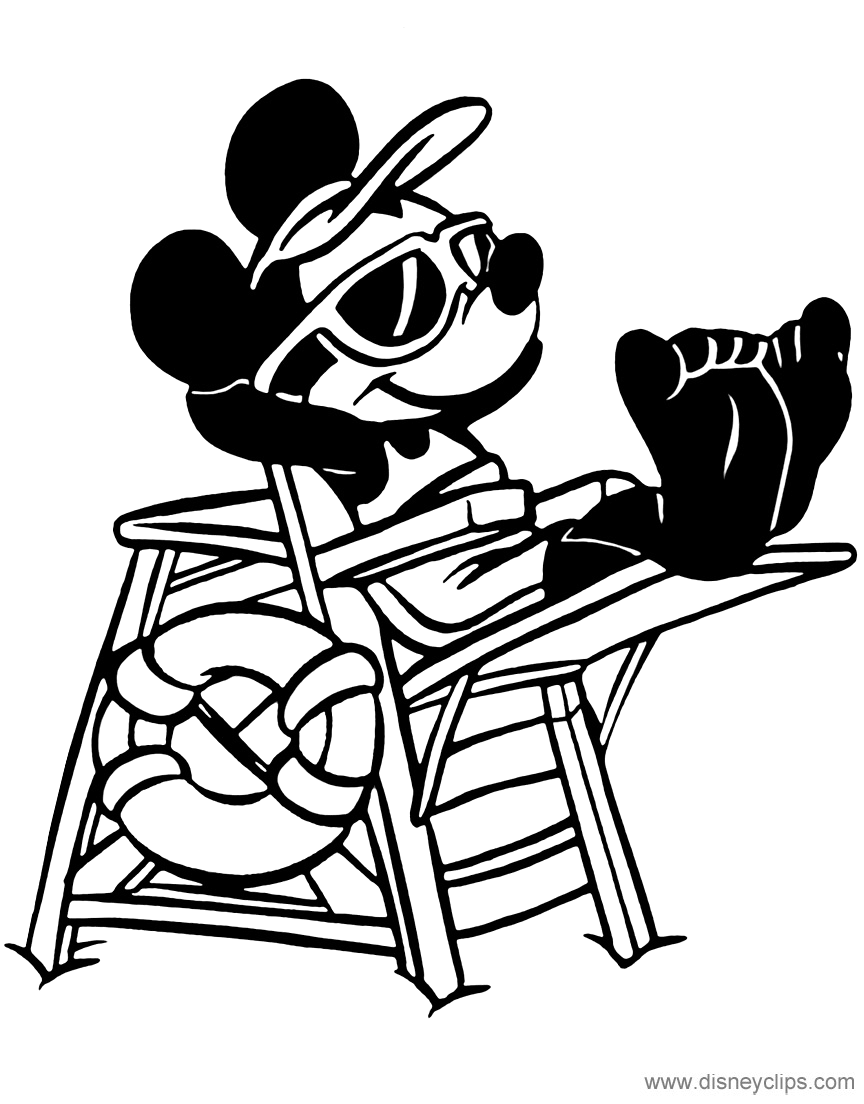 Mickey Mouse Coloring Pages: Occupations | Disneyclips.com