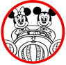 Mickey and Minnie Mouse coloring page