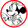 Mickey and Minnie Mouse coloring page